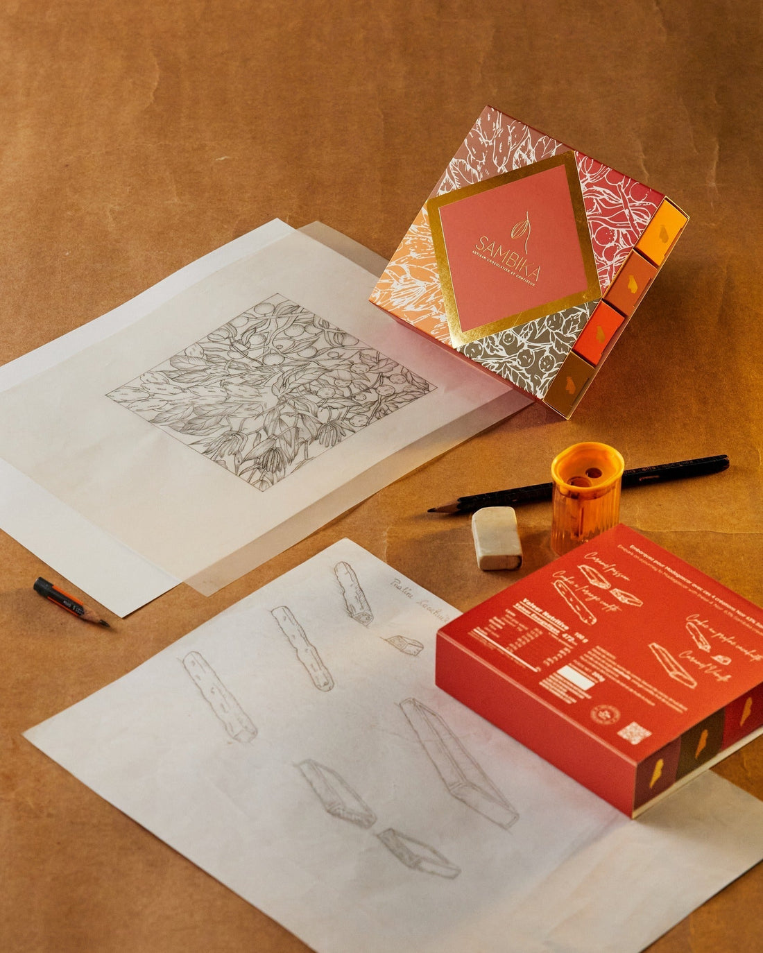 From an initial sketch to the final gift box